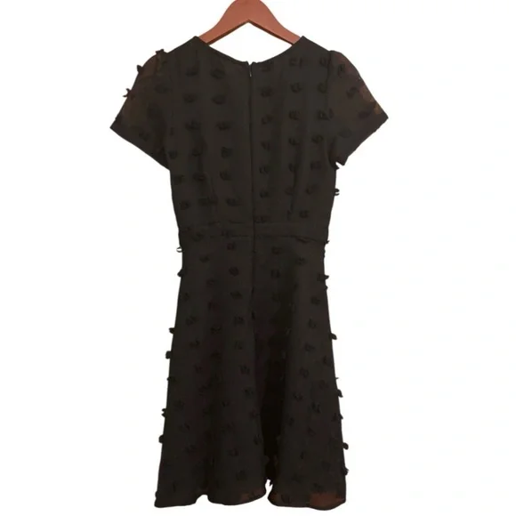 Anthropologie Sunday in Brooklyn Glenda Pom Swiss Dot A-line Black Dress - Picture 10 of 15